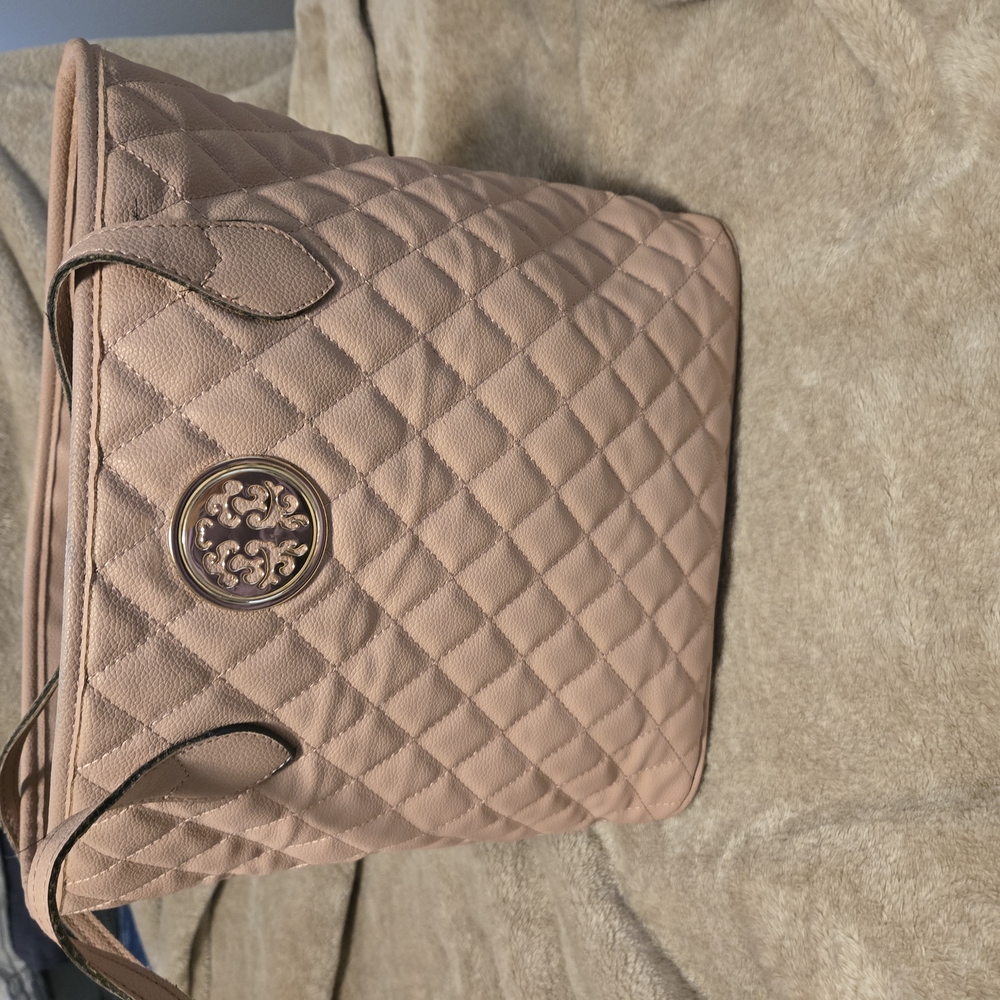 Quilted Pink Tote Bag